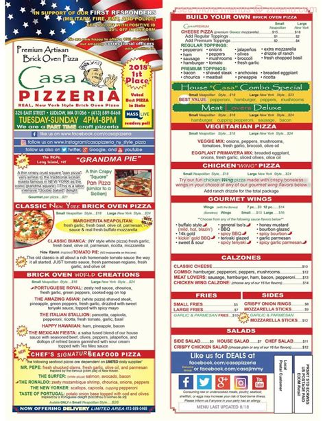 Menu at Grafton Pizza pizzeria, Grafton