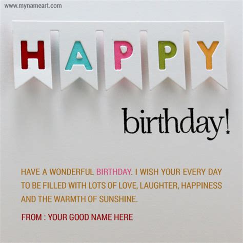 Beautiful Birthday Greeting Card With Cake