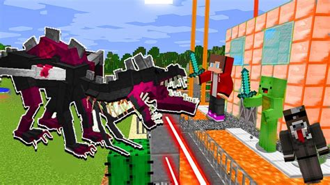 Mutant Ender Dragon😦 vs Security House - Like Maizen Minecraft (JJ Mikey and Hypercow) | Mutant ...