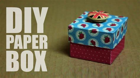 How to make a paper box with a lid that opens easy - YouTube