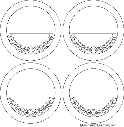 Medal Templates - EnchantedLearning.com