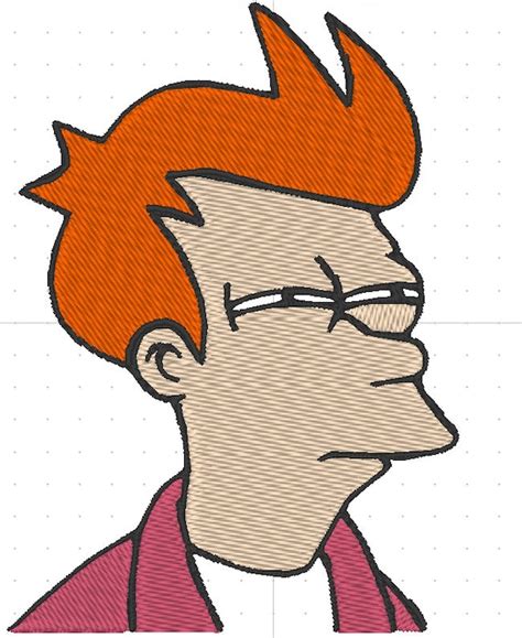 FRY FUTURAMA MEME Embroidery Design - Etsy Israel