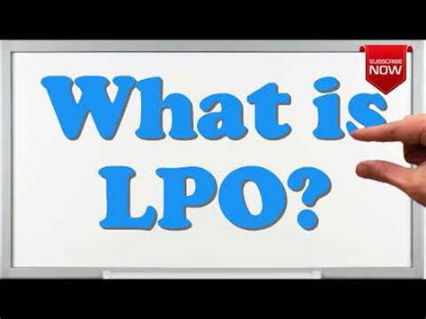 What is the full form of LPO? - YouTube