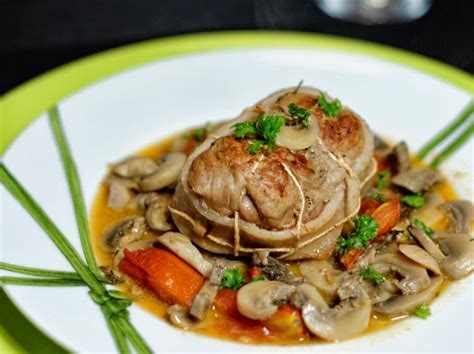 Paupiette de veau aux champignons