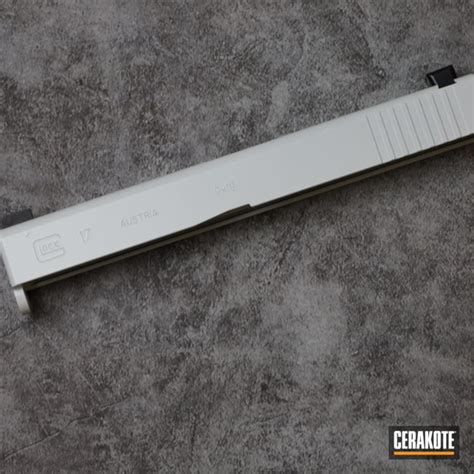 Glock 17 Slide Cerakoted using Stormtrooper White | Cerakote