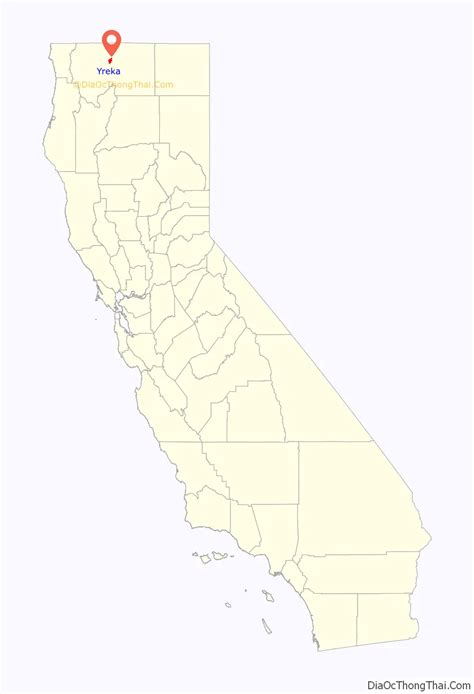 Map of Yreka city - Thong Thai Real