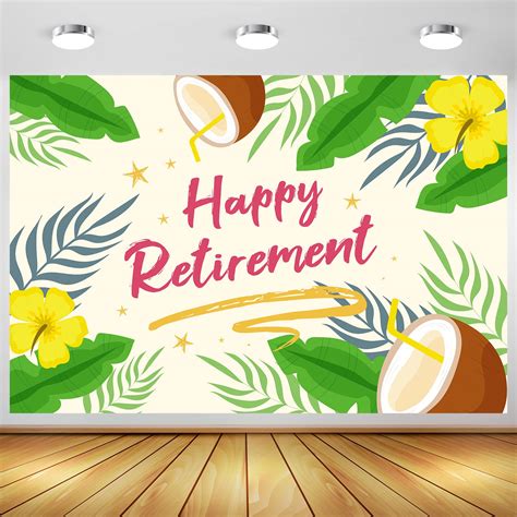 Buy Belrew Happy Retirement Backdrop Banner, Farewell Party Theme ...