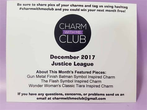 Charm With Me Club December 2017 Subscription Box Review + Coupon - Hello Subscription