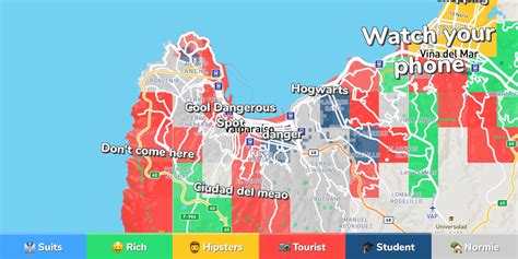 Valparaíso Neighborhood Map