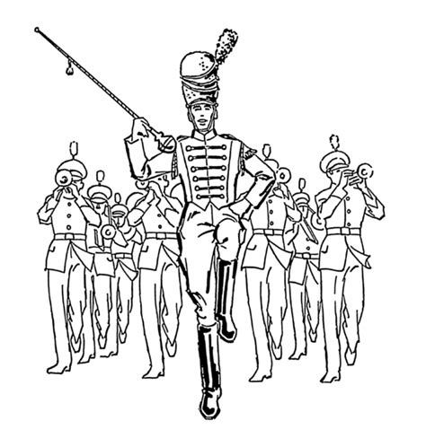 Marching Clipart - Clip Art Library | Marching band, Drum major ...