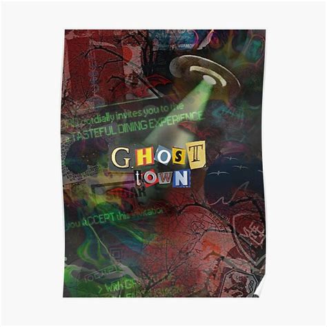 "ghost town" Poster by zeiramathews | Redbubble