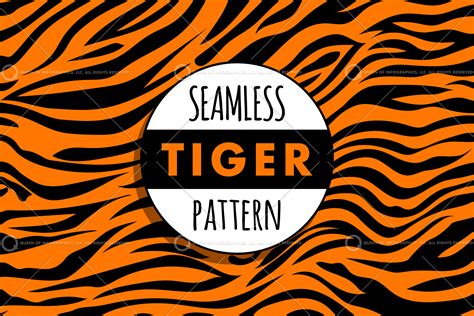 Seamless Tiger stripes pattern - Queen of Infographics