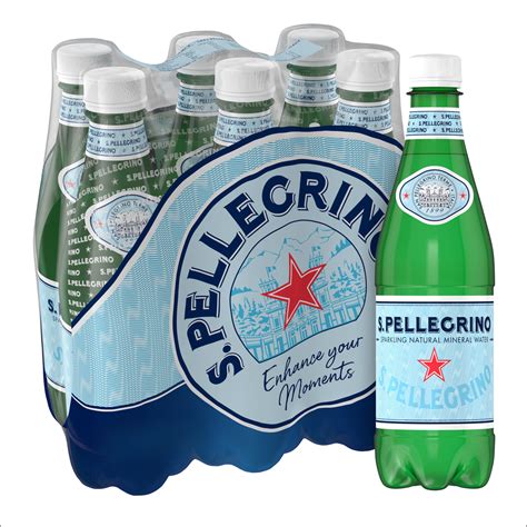 S.Pellegrino Sparking Mineral Water PET Bottle 6x500ml | Shop Today ...