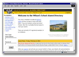 sweeting.org :: Wilson's School Alumni Directory