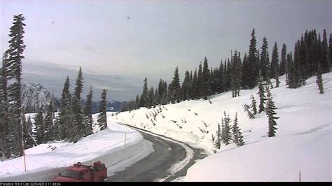 Timelapse from webcam at Mount Rainier National Park, Mt Rainier West (Paradise), 2013-02-04 ...