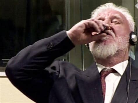 Croatian war criminal Slobodan Praljak ‘drinks poison’ in court after ...