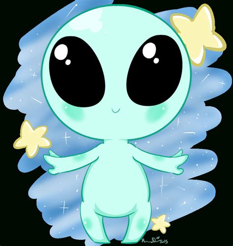 Alien Drawing Cute at GetDrawings | Free download