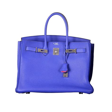 SPECIAL ORDER HSS HERMES BIRKIN BAG 35cm BLUE ELECTRIC FUCHSIA INTERIOR ...