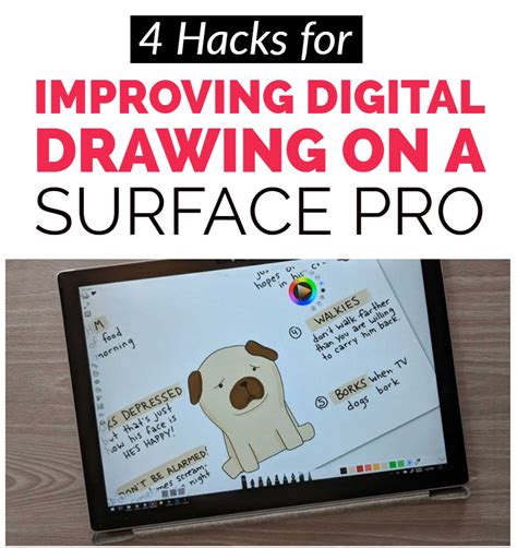 4 Tips for Digital Drawing and Illustration on a Surface Pro 4 and 6 · Hawk Hill