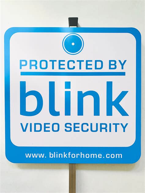 Blink Security Yard Sign With 4 Window Stickers - Etsy