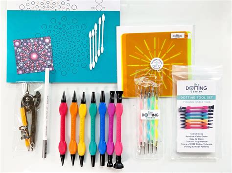 Dot Mandala Painting Kit - Dotting Tools and Stencils for Dot Mandala ...