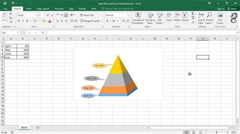 Pyramid Chart in Excel - YouTube