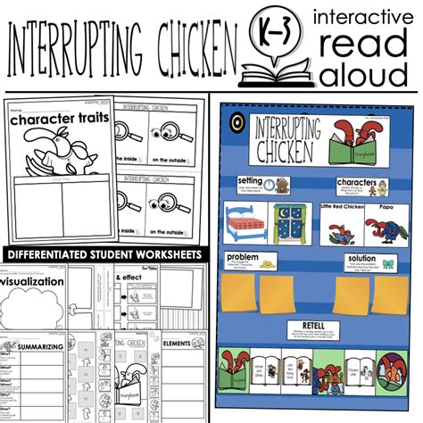 Interrupting Chicken Read Aloud Activities | Self Control Lesson + Craft | Made By Teachers