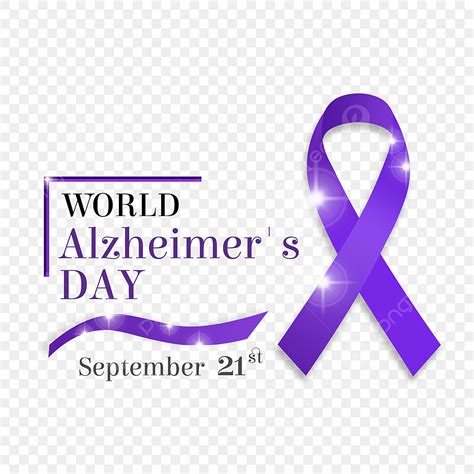 Alzheimers Ribbon Clipart Font