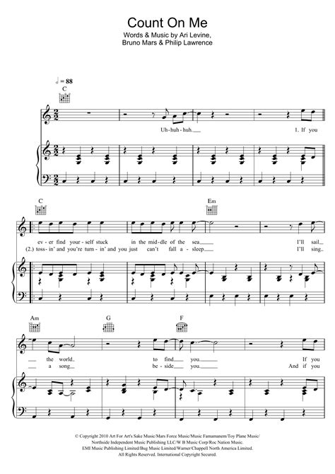 Count On Me | Sheet Music Direct