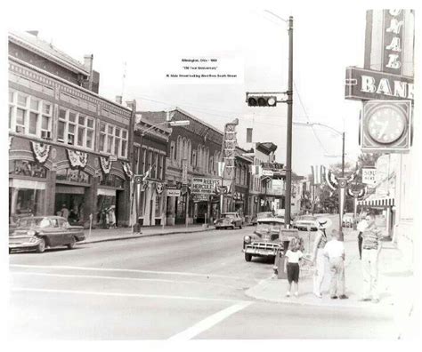 Looking up Main St. 1960 (150 Year Celebration) Wilmington Ohio, Main ...