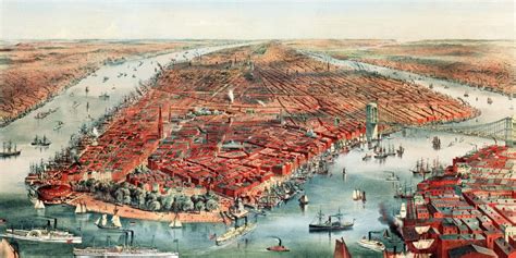 Beautifully detailed map of New York City from 1870 - KNOWOL