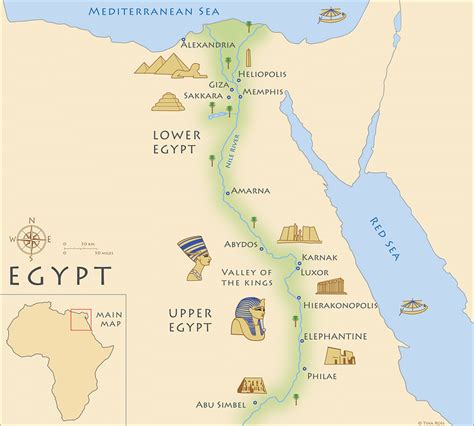 Map of Ancient Egypt (Illustration) - World History Encyclopedia