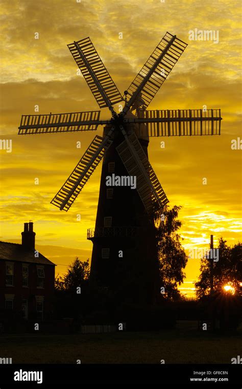 Alford five sail Windmill, Lincolnshire Stock Photo - Alamy