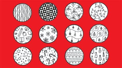 12 CHRISTMASSY ZENTANGLE PATTERNS | DRAWING & DOODLING & CHRISTMAS CHEER | SOLLOMIO - YouTube