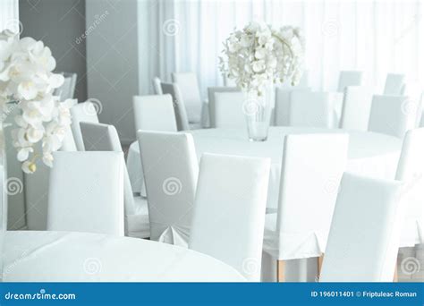 Empty Restaurant Luxury Interior. Stock Image - Image of floor ...