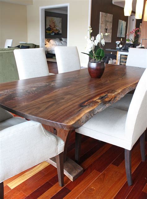 Dining Table Modern With Walnut Slab - Etsy | Wood slab dining table, Walnut slab dining table ...