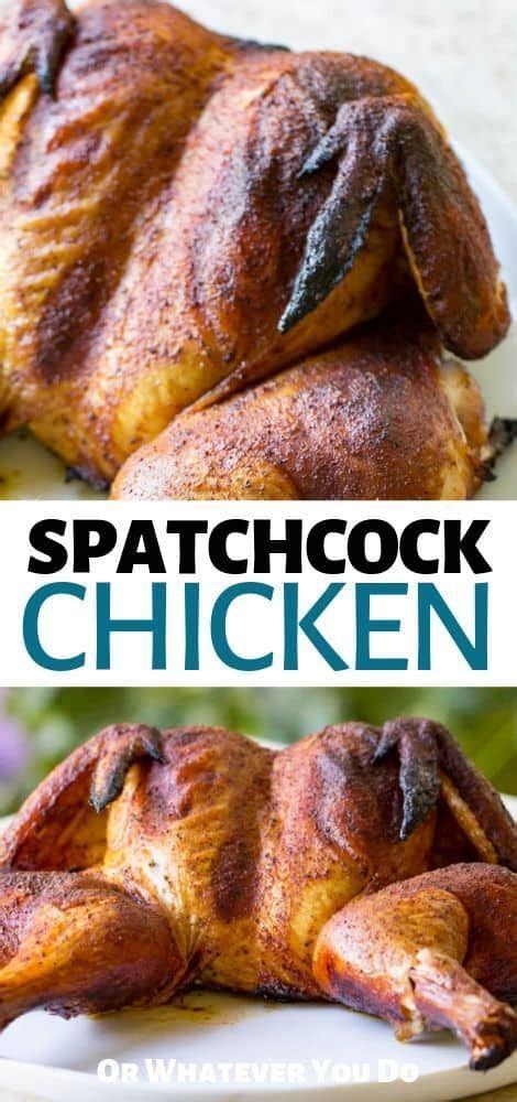 Traeger Spatchcock Chicken | Smoked Pellet Grill Whole Chicken | Spatchcock chicken, Pellet ...