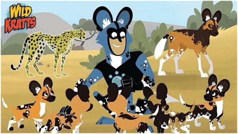 Wild Kratts Cats and Dogs: Cheetah sticker vs Jackal sticker and Martin ...