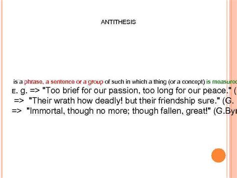 Antonymic Relations in Antithesis and Oxymoron 13