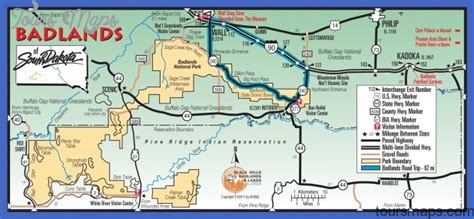 South Dakota Map Tourist Attractions - ToursMaps.com