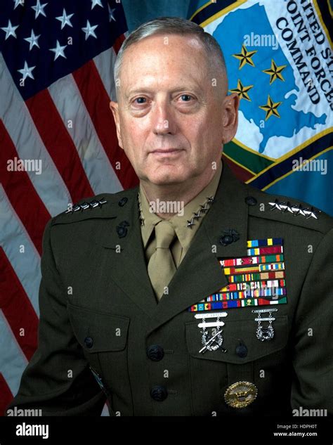 Official portrait of U.S. Marine Corps General James N. Mattis after Senate confirmation of his ...