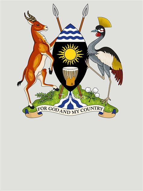 "Uganda Coat of Arms" T-shirt by Tonbbo | Redbubble