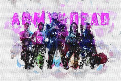 Mo1306 Army Of The Dead Horizontal Movie Poster Digital Art by Joanie ...