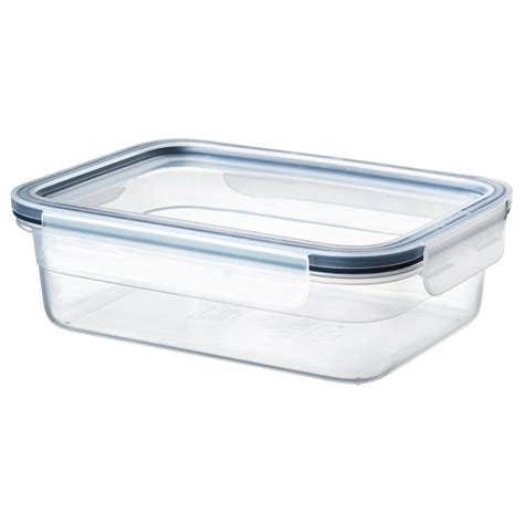 IKEA 365+ food container with lid, rectangular/plastic, 34 oz - IKEA