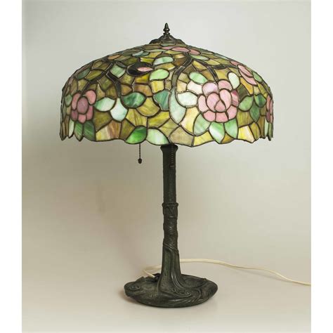 Art Nouveau Bronze Lamp, Attrib. Chicago Mosaic Lamps | Witherell's ...