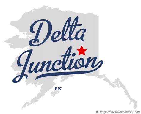 Map of Delta Junction, AK, Alaska