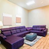 Purple Velvet Elastic L-Shape Sofa Slipcovers