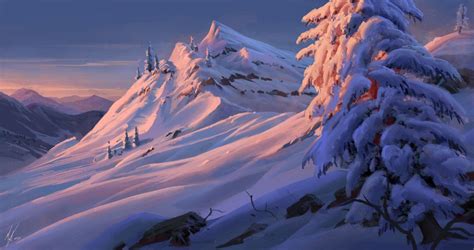 Snowy speedy 4 by MichalKus on DeviantArt Fantasy Art Landscapes ...