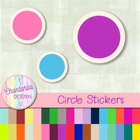 Circle Stickers - Chantahlia Design