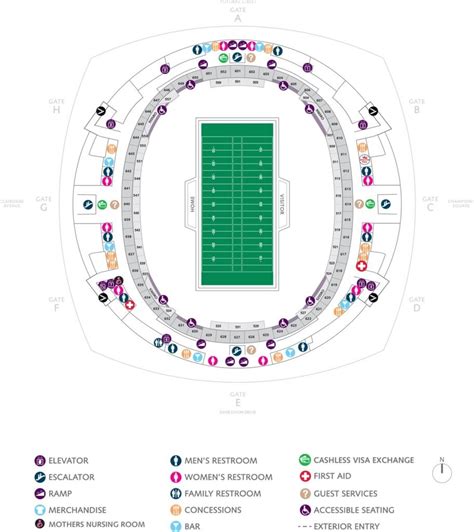 Caesars Superdome Seating Chart 2024 | New Orlean Saints Stadium ...